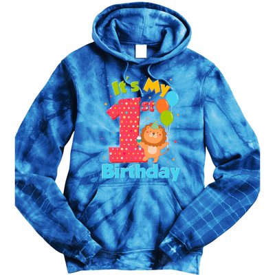 Cute It's My First 1st Birthday Tie Dye Hoodie