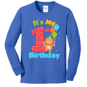 Cute It's My First 1st Birthday Kids Long Sleeve Shirt