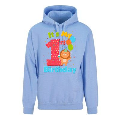 Cute It's My First 1st Birthday Unisex Surf Hoodie