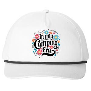 Colorful In My Camp Era Summer Camping Gift Snapback Five-Panel Rope Hat