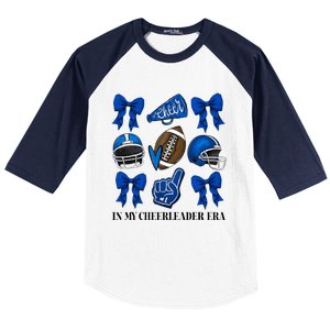 Cheer In My Cheerleader Era Cheer Coquette Football Baseball Sleeve Shirt