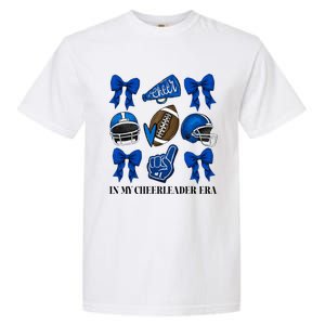 Cheer In My Cheerleader Era Cheer Coquette Football Garment-Dyed Heavyweight T-Shirt