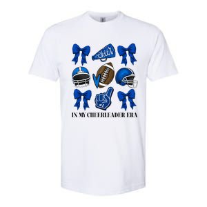 Cheer In My Cheerleader Era Cheer Coquette Football Softstyle CVC T-Shirt