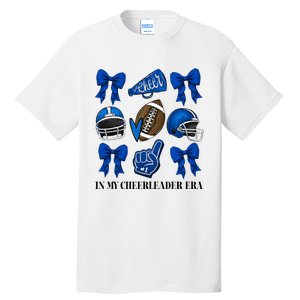 Cheer In My Cheerleader Era Cheer Coquette Football Tall T-Shirt