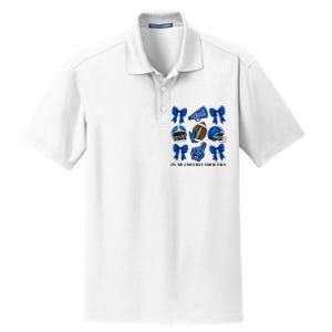 Cheer In My Cheerleader Era Cheer Coquette Football Dry Zone Grid Polo