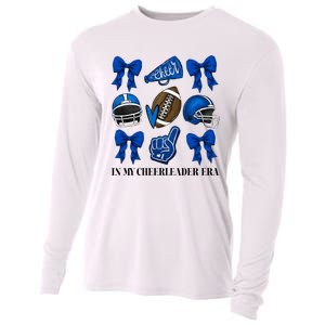 Cheer In My Cheerleader Era Cheer Coquette Football Cooling Performance Long Sleeve Crew