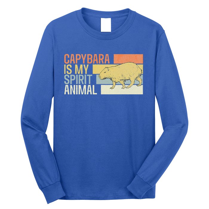 Capybara Is My Spirit Animal. Funny Capybaras Lovers Long Sleeve Shirt