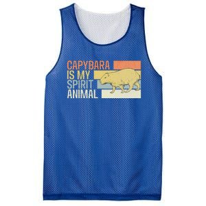 Capybara Is My Spirit Animal. Funny Capybaras Lovers Mesh Reversible Basketball Jersey Tank