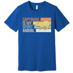 Capybara Is My Spirit Animal. Funny Capybaras Lovers Premium T-Shirt