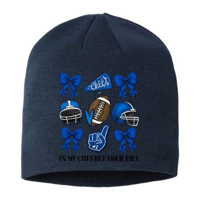 Cheer In My Cheerleader Era Cheer Coquette Football Sustainable Beanie