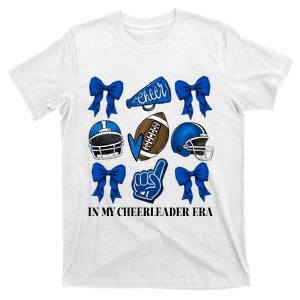 Cheer In My Cheerleader Era Cheer Coquette Football T-Shirt