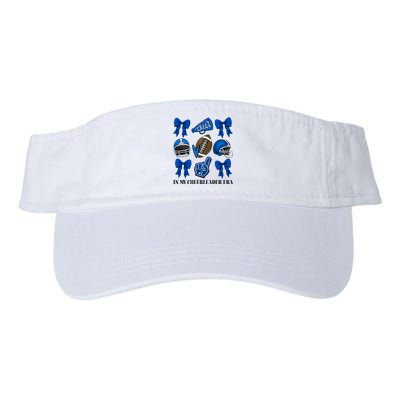 Cheer In My Cheerleader Era Cheer Coquette Football Valucap Bio-Washed Visor