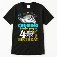 Cruising Into My 40th Birthday 40 Year Old Cruise Birthday Tall T-Shirt