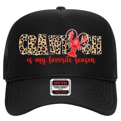 Crawfish Is My Favorite Season High Crown Mesh Back Trucker Hat