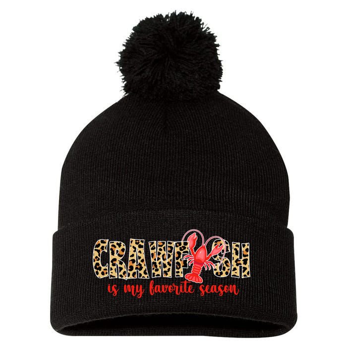 Crawfish Is My Favorite Season Pom Pom 12in Knit Beanie