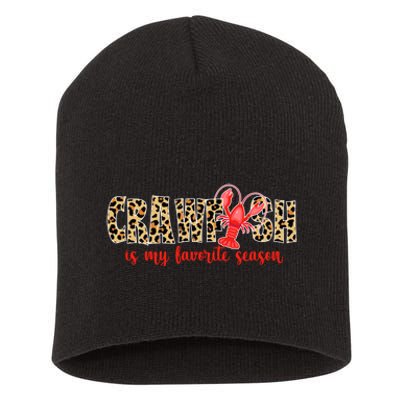 Crawfish Is My Favorite Season Short Acrylic Beanie