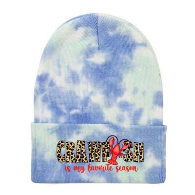 Crawfish Is My Favorite Season Tie Dye 12in Knit Beanie