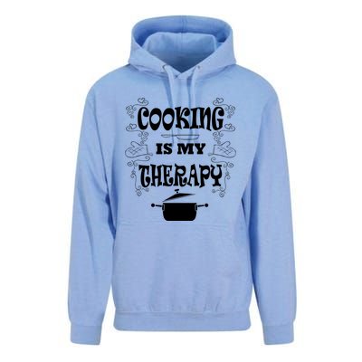 Cooking Is My Therapy Ironic Baking Chef Gift Unisex Surf Hoodie