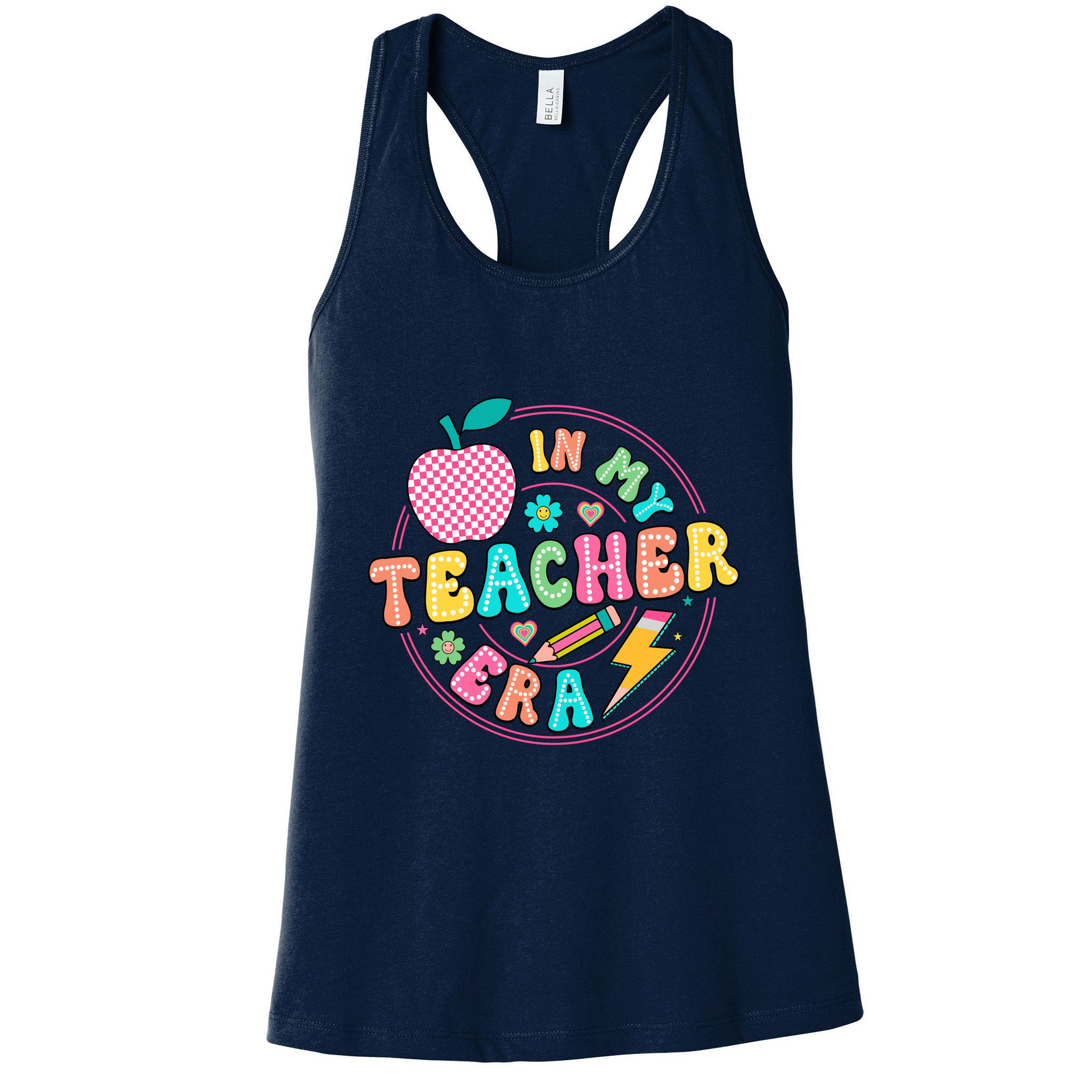 Cute In My Teacher Era School Favorite Teacher Gift Womens Tank Top
