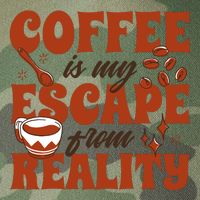 Coffee Is My Escape From Reality Caffeine Lover Legacy Tie Dye Trucker Hat