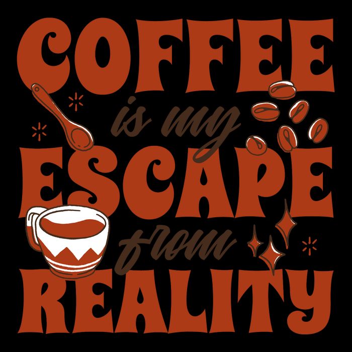 Coffee Is My Escape From Reality Caffeine Lover 16oz Travel Tumbler