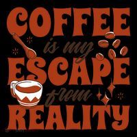 Coffee Is My Escape From Reality Caffeine Lover Pom Pom 12in Knit Beanie