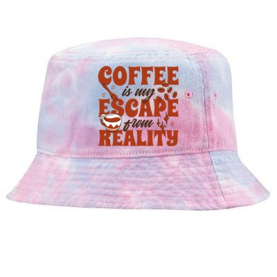 Coffee Is My Escape From Reality Caffeine Lover Tie-Dyed Bucket Hat