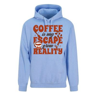 Coffee Is My Escape From Reality Caffeine Lover Unisex Surf Hoodie