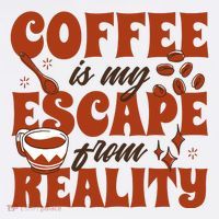 Coffee Is My Escape From Reality Caffeine Lover Adult Drive Performance Visor