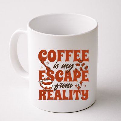 Coffee Is My Escape From Reality Caffeine Lover Mug