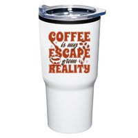 Coffee Is My Escape From Reality Caffeine Lover Tumbler