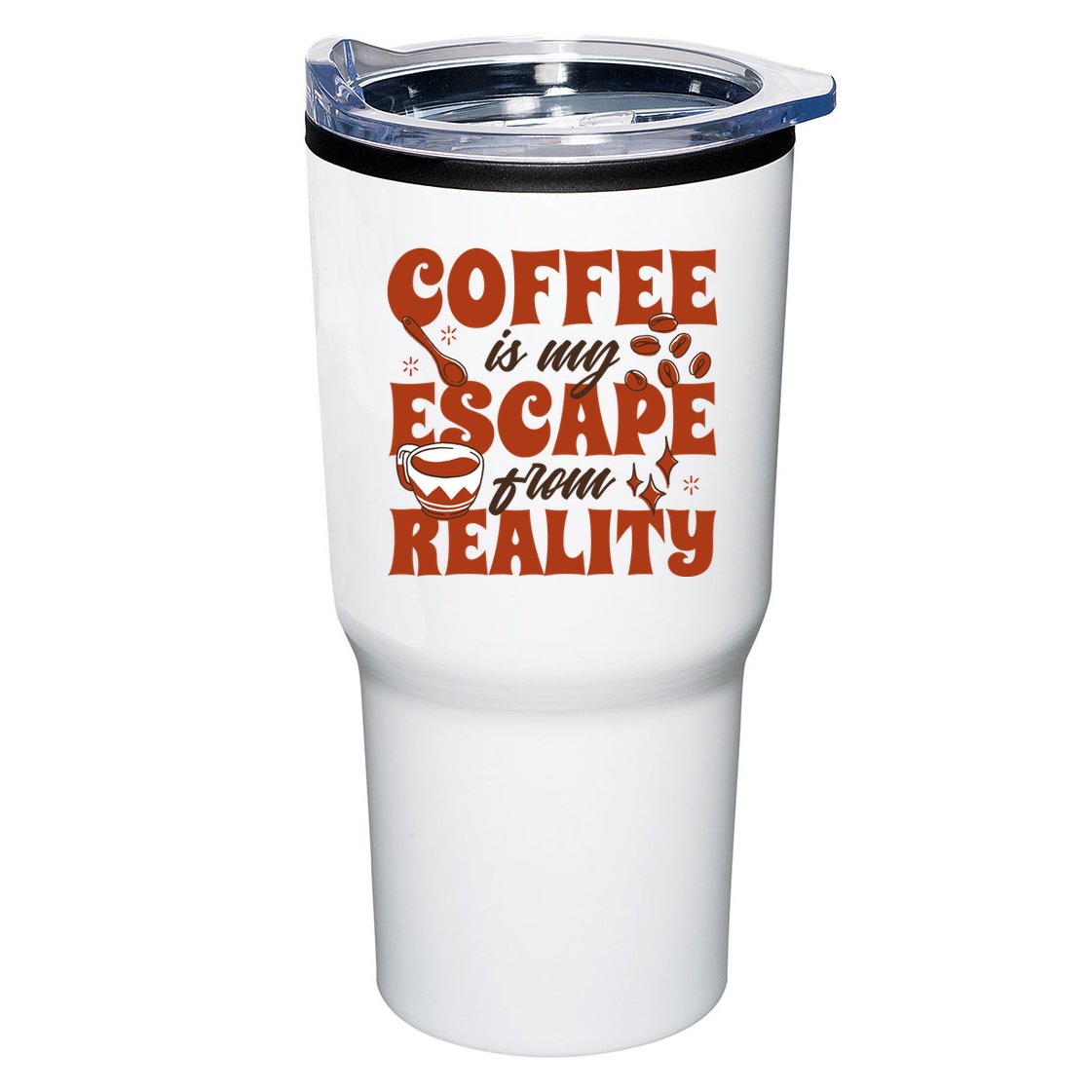 Coffee Is My Escape From Reality Caffeine Lover Tumbler