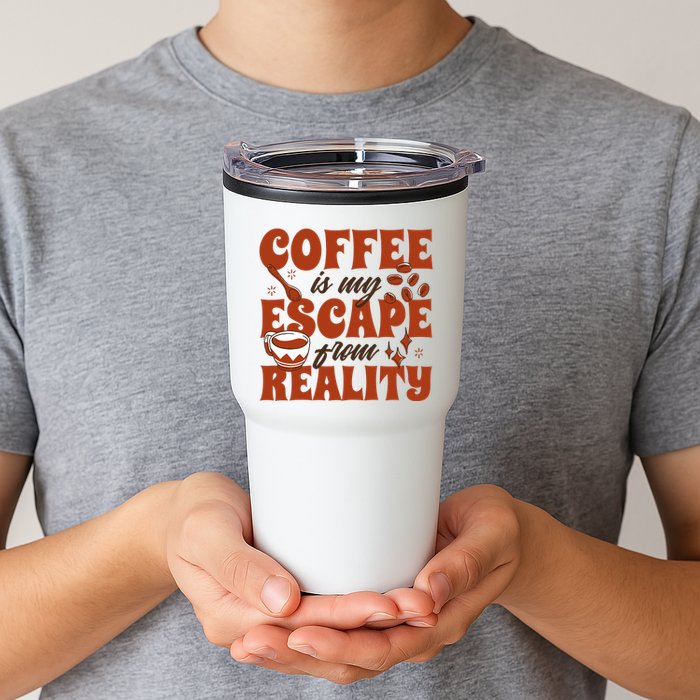Coffee Is My Escape From Reality Caffeine Lover Tumbler