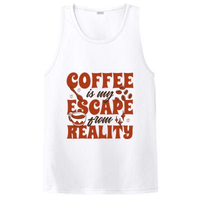 Coffee Is My Escape From Reality Caffeine Lover PosiCharge Competitor Tank