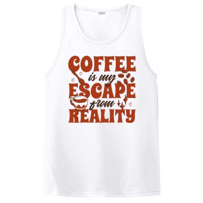 Coffee Is My Escape From Reality Caffeine Lover PosiCharge Competitor Tank