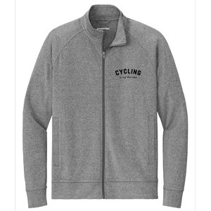 Cycling Is My Therapy Stretch Full-Zip Cadet Jacket