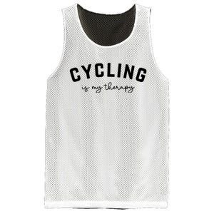 Cycling Is My Therapy Mesh Reversible Basketball Jersey Tank