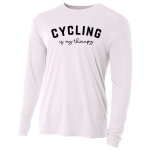 Cycling Is My Therapy Cooling Performance Long Sleeve Crew