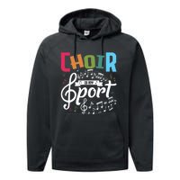 Choir Is My Sport Funny Choir Singer Singing Lover Performance Fleece Hoodie