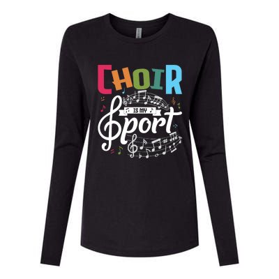 Choir Is My Sport Funny Choir Singer Singing Lover Womens Cotton Relaxed Long Sleeve T-Shirt