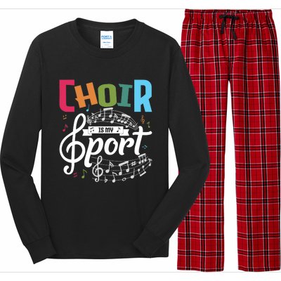 Choir Is My Sport Funny Choir Singer Singing Lover Long Sleeve Pajama Set