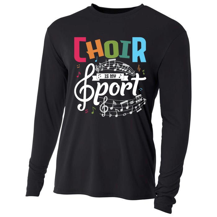 Choir Is My Sport Funny Choir Singer Singing Lover Cooling Performance Long Sleeve Crew