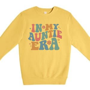 Cute In My Auntie Era Fun Aunt Premium Crewneck Sweatshirt