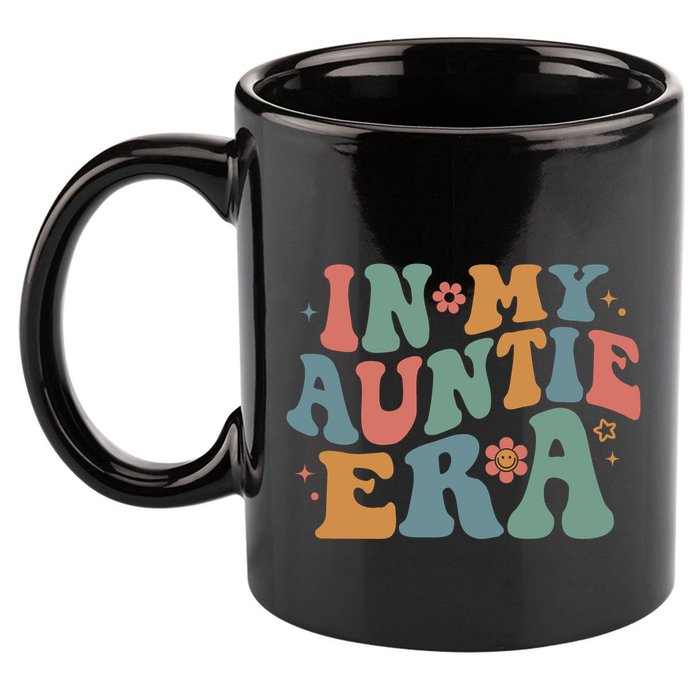 Cute In My Auntie Era Fun Aunt 11oz C Handle Ceramic Mug