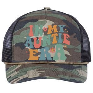 Cute In My Auntie Era Fun Aunt Retro Rope Trucker Hat Cap