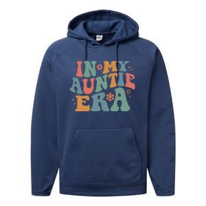 Cute In My Auntie Era Fun Aunt Performance Fleece Hoodie