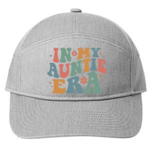 Cute In My Auntie Era Fun Aunt 7-Panel Snapback Hat