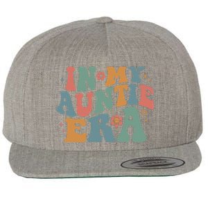 Cute In My Auntie Era Fun Aunt Wool Snapback Cap