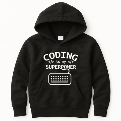Coding Is My Superpower Coder Code Software Programmer Kids Hoodie