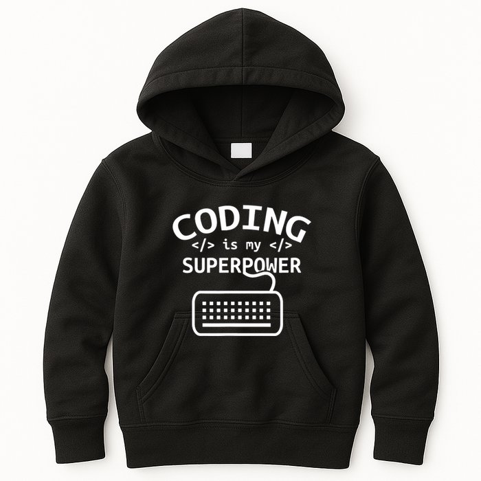 Coding Is My Superpower Coder Code Software Programmer Kids Hoodie
